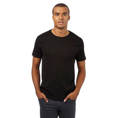 Red Herring Black ribbed front panel t-shirt